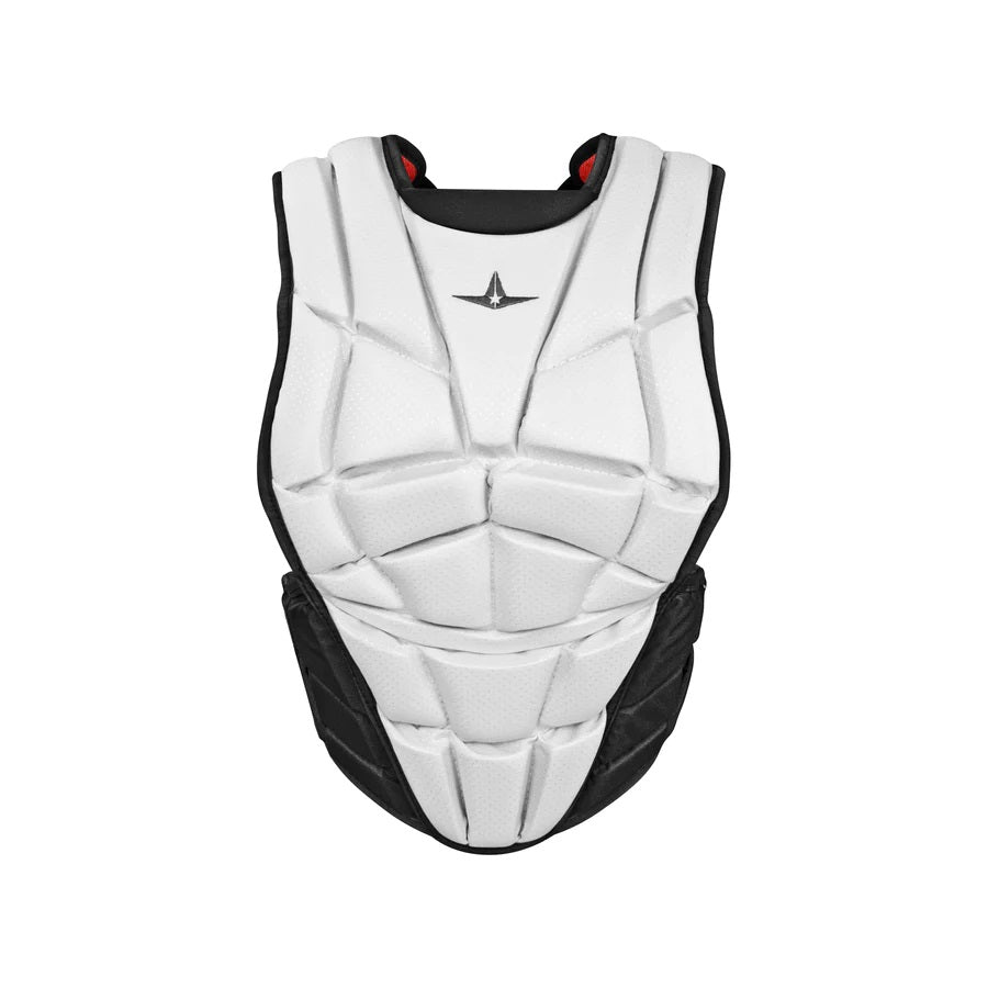 ALL-STAR AFX FASTPITCH CHEST PROTECTOR - WHITE TWO-TONE ALL-STAR AFX FASTPITCH CHEST PROTECTOR - WHITE TWO-TONE