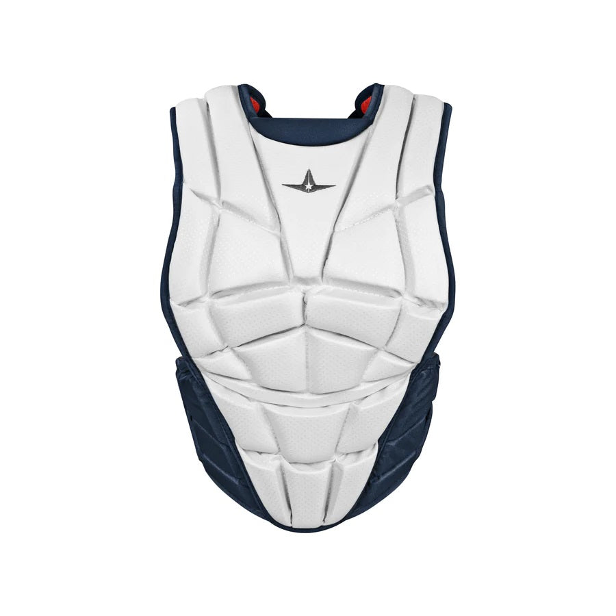 ALL-STAR AFX FASTPITCH CHEST PROTECTOR - WHITE TWO-TONE ALL-STAR AFX FASTPITCH CHEST PROTECTOR - WHITE TWO-TONE