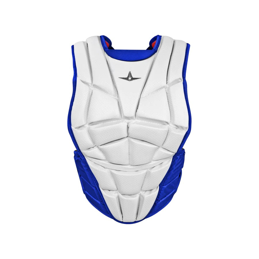 ALL-STAR AFX FASTPITCH CHEST PROTECTOR - WHITE TWO-TONE ALL-STAR AFX FASTPITCH CHEST PROTECTOR - WHITE TWO-TONE
