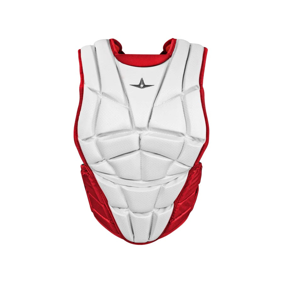 ALL-STAR AFX FASTPITCH CHEST PROTECTOR - WHITE TWO-TONE ALL-STAR AFX FASTPITCH CHEST PROTECTOR - WHITE TWO-TONE
