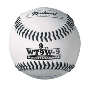 MARKWORT WEIGHTED WHITE LEATHER BASEBALL MARKWORT WEIGHTED WHITE LEATHER BASEBALL