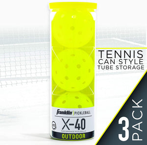 FRANKLIN X-40 PICKLEBALLS OUTDOOR  3-PACK