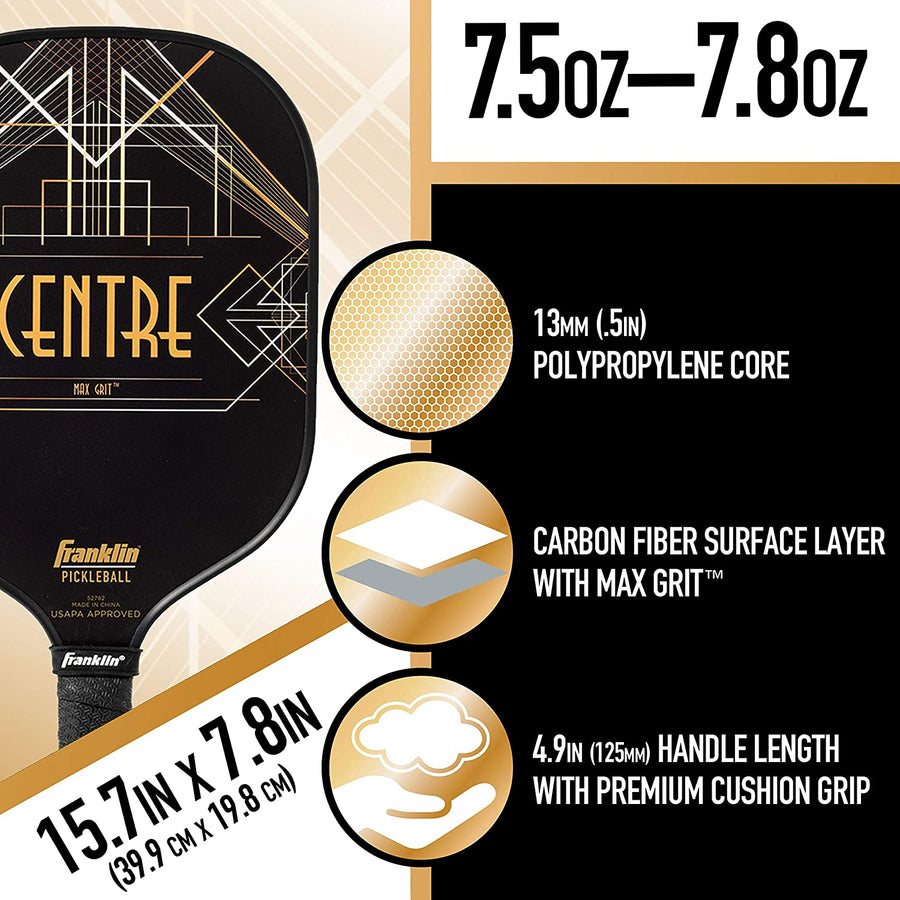 ASPEN KERN CENTRE CARBON FIBER PICKLEBALL PADDLE ASPEN KERN CENTRE CARBON FIBER PICKLEBALL PADDLE