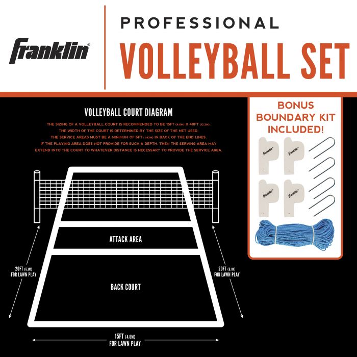 FRANKLIN PROFESSIONAL VOLLEYBALL SET FRANKLIN PROFESSIONAL VOLLEYBALL SET