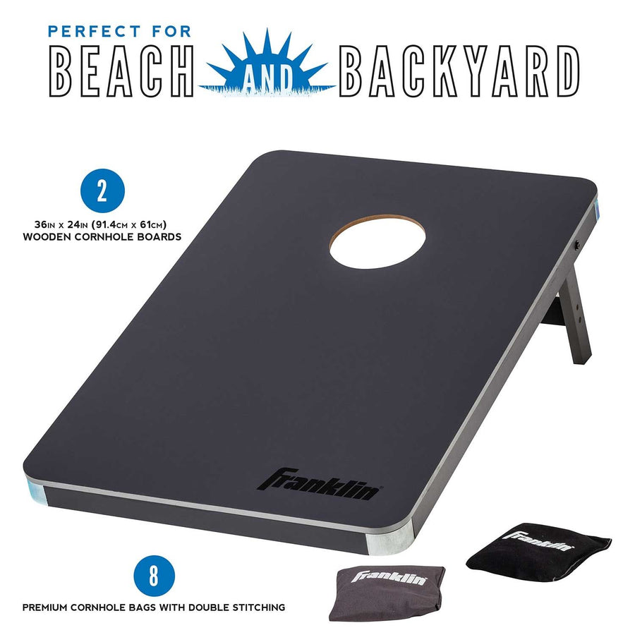 FRANKLIN PROFESSIONAL CORNHOLE SET 36 IN (BLACK) FRANKLIN PROFESSIONAL CORNHOLE SET 36 IN (BLACK)