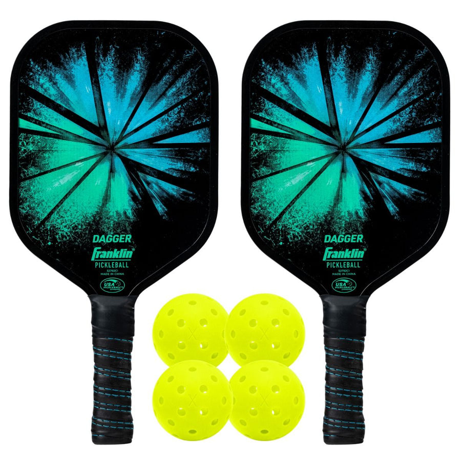 FRANKLIN PICKLEBALL DAGGER POLYPRO CORE 2 PLAYER PADDLE & BALL SET