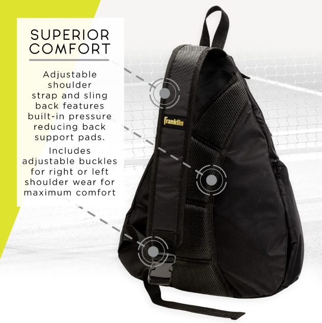 Franklin Sports Pickleball Sling Bag - Bolsa oficial de Pickleball d Franklin Sports Pickleball Sling Bag - Bolsa oficial de Pickleball d