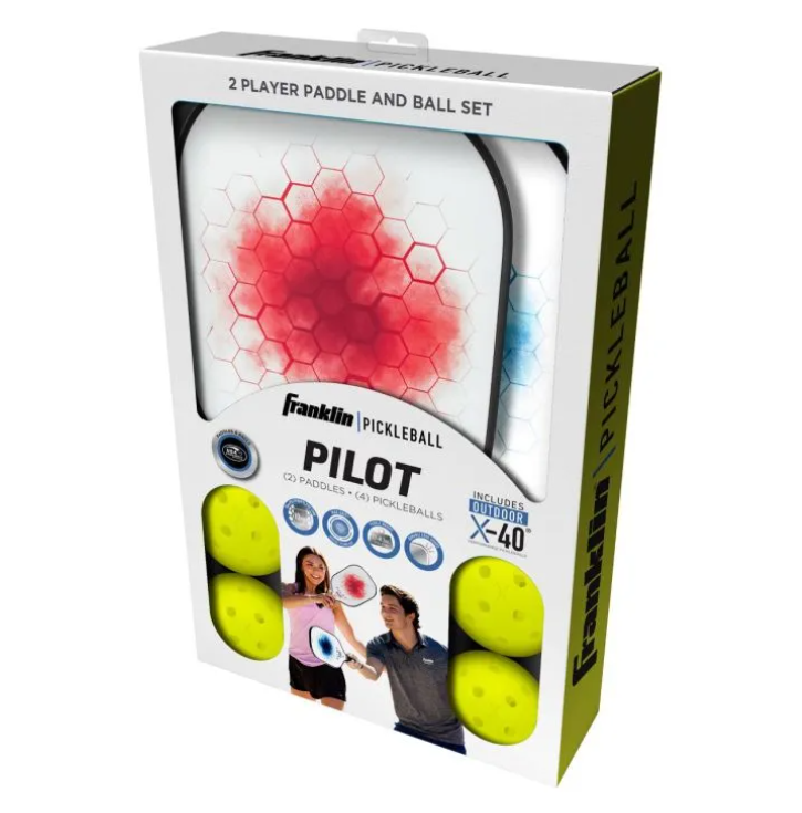 FRANKLIN PICKLEBALL - PILOT PADDLE - PERFORMANCE SERIES - 2 PLAYER SET