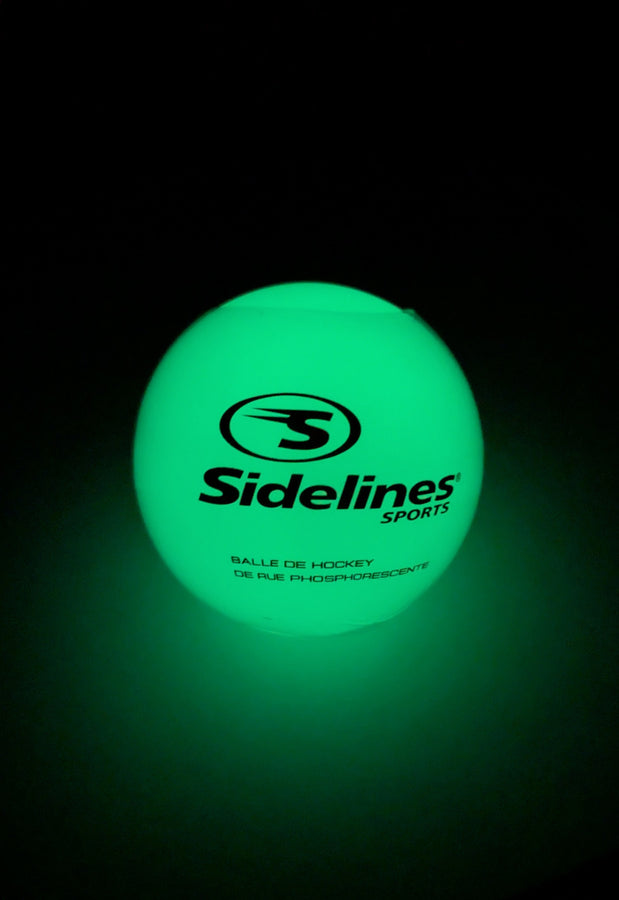 STREET HOCKEY BALL  - GLOW IN THE DARK