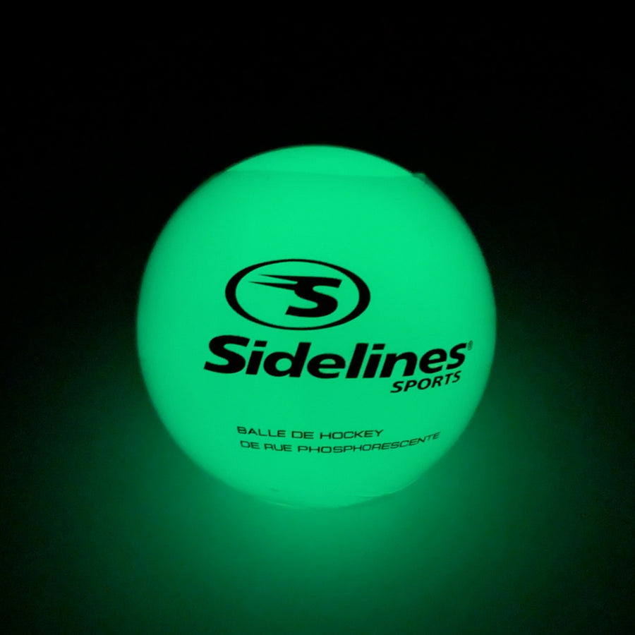 STREET HOCKEY BALL  - GLOW IN THE DARK