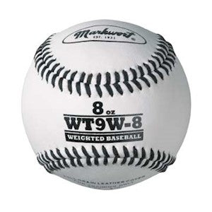 MARKWORT WEIGHTED WHITE LEATHER BASEBALL