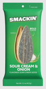SMACKIN' Sunflower Seeds - 1.5oz Single Serve Bags (12 pack, one flavour)