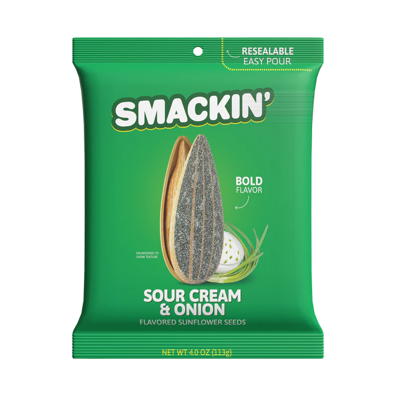 SMACKIN' Sunflower Seeds - 4oz Resealable Bag