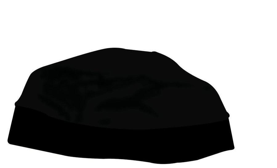 SKULL CAP ALL BLACK - With Ponytail hole Canada