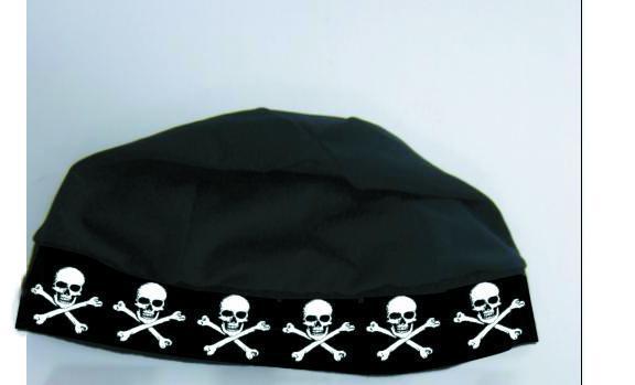 SKULL CAP - original with skull & bones band Canada